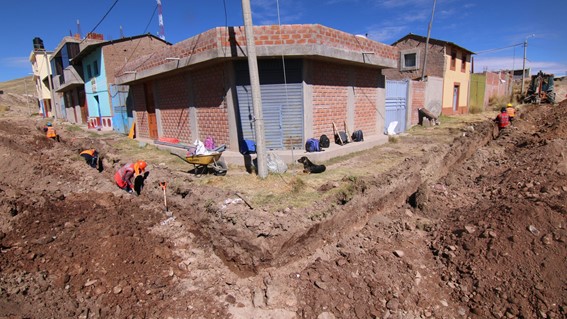 Obras de Saneamiento en Cusco