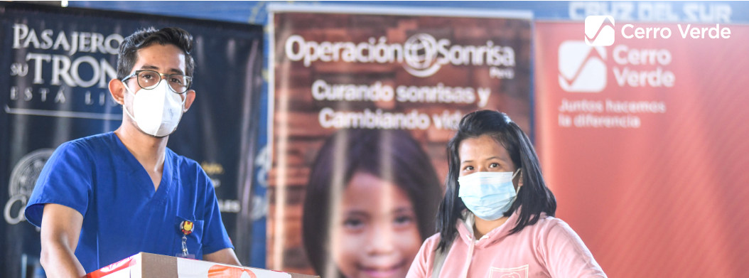 Cerro Verde donó 70 canastas a niños con labio fisurado y paladar hendido